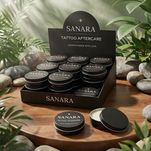 1 Bandeja (27 unidades) de manteca postratamiento Sanara® Aftercare Butter de 30 ml