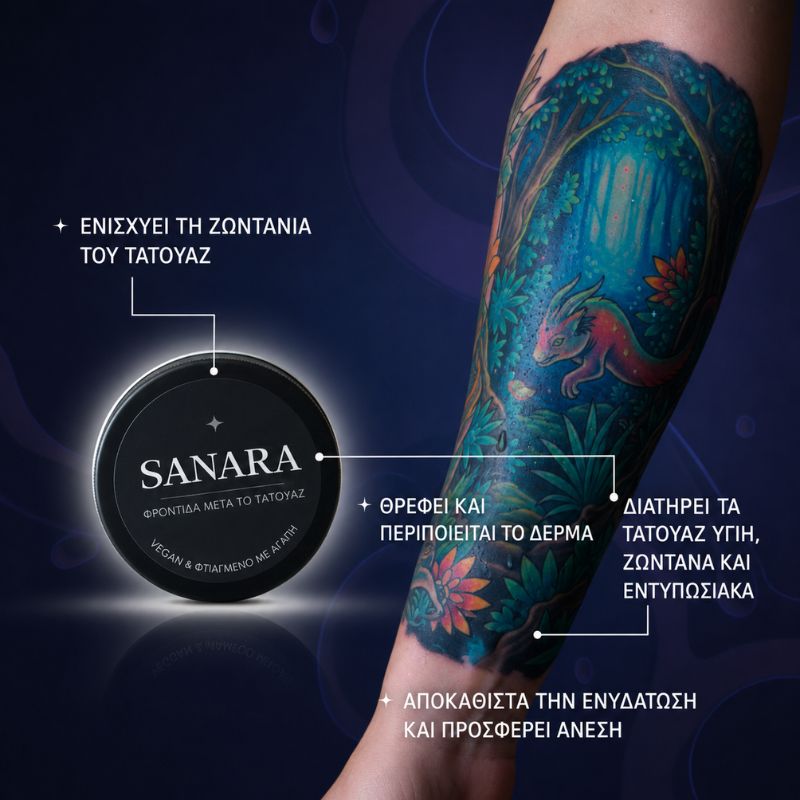 Bálsamo Sanara Intensidad y Luminosidad para Tatuajes (30 ml)